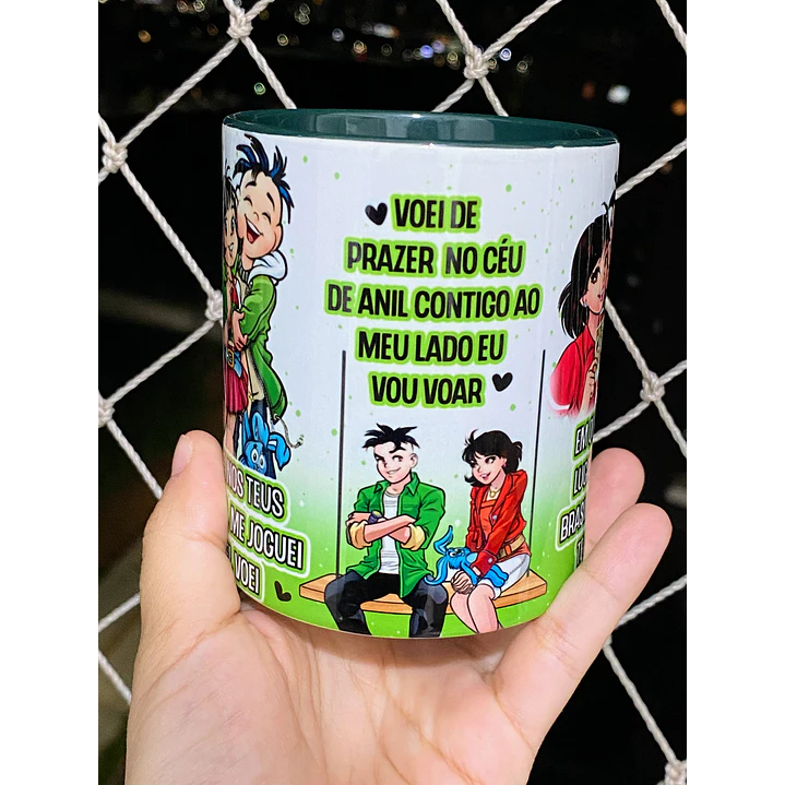 Arte para Caneca A primeira vez que eu te beijei no céu da cidade de neon Arquivo Png 3