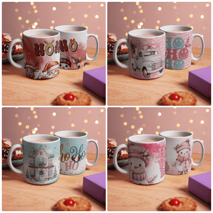 21 Arte para Caneca Natal em Corel Draw 3