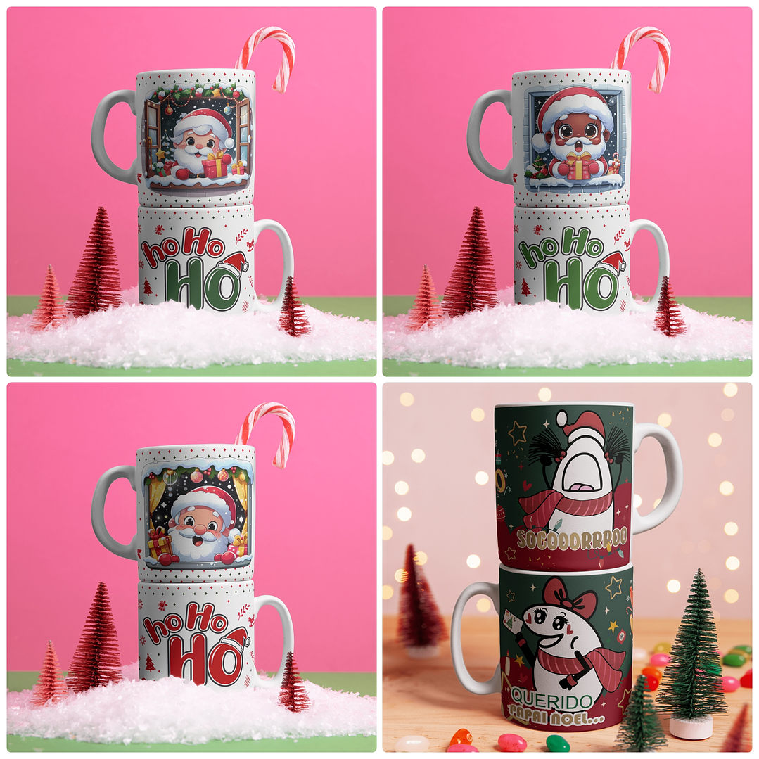 21 Arte para Caneca Natal em Corel Draw 2