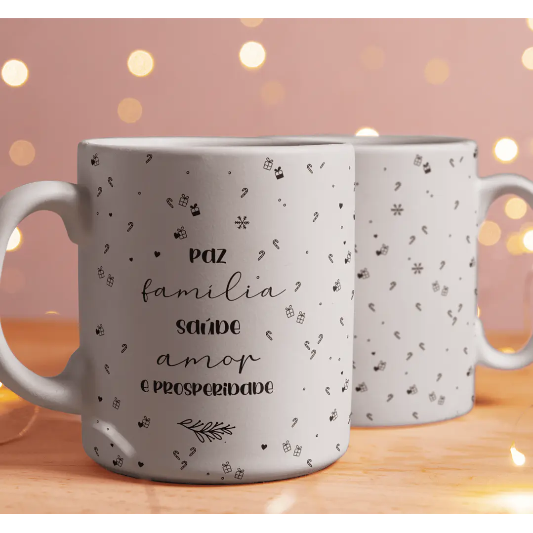 21 Arte para Caneca Natal em Corel Draw 5