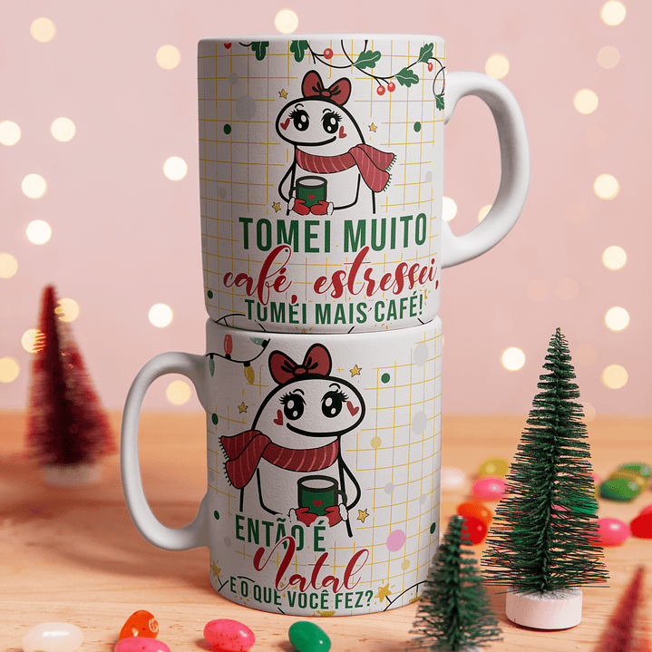 21 Arte para Caneca Natal em Corel Draw 8