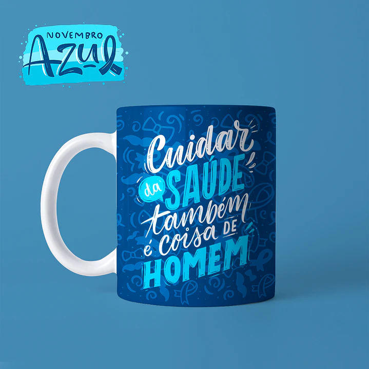 Arte Caneca Camisa Novembro Azul Arquivos Png 7