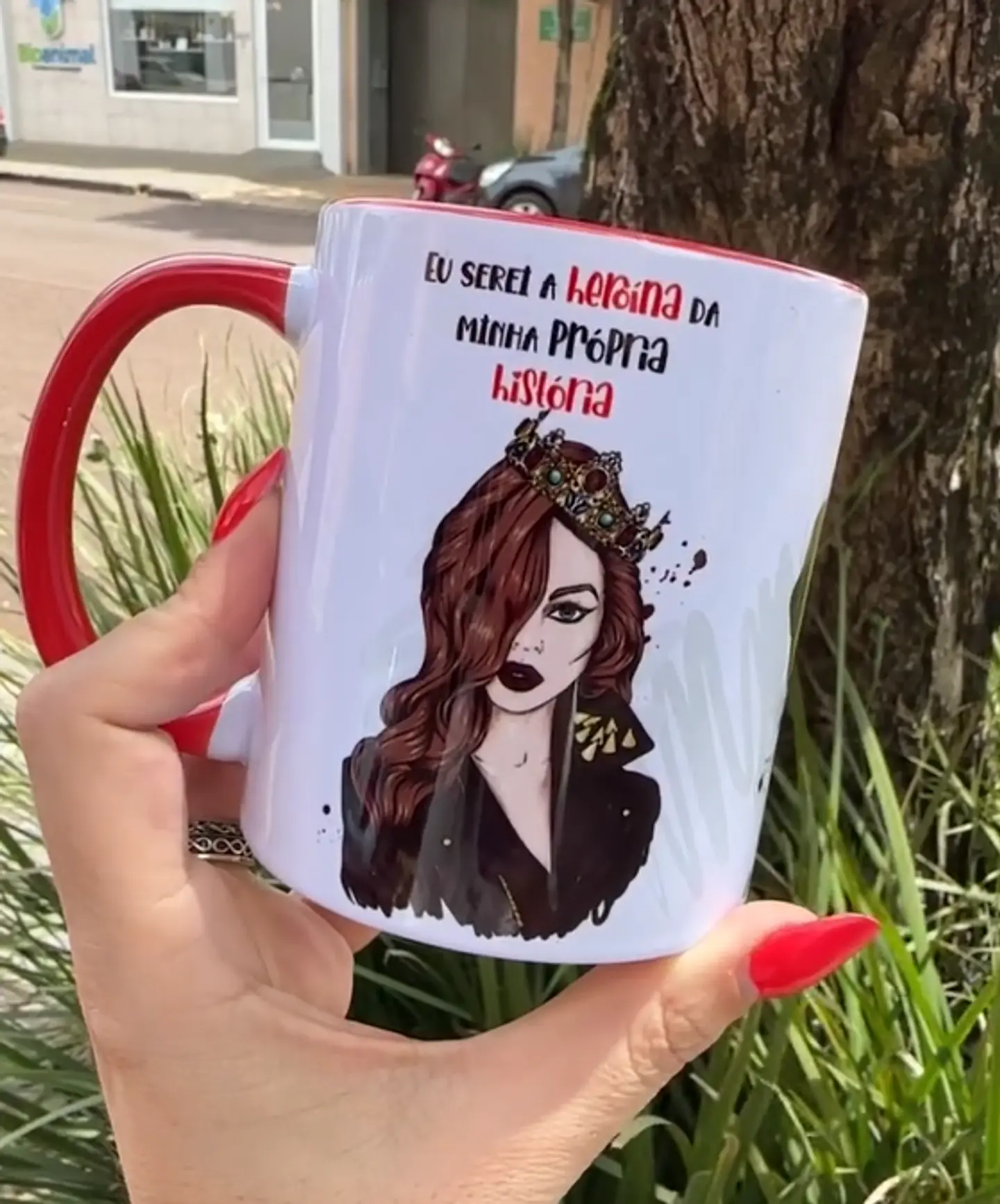 Artes para Caneca Serei a Heroína da Minha Própria História Frases em Corel Draw 1