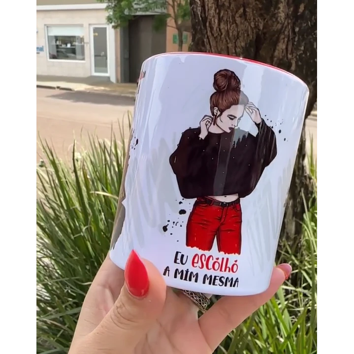 Artes para Caneca Serei a Heroína da Minha Própria História Frases em Corel Draw 2