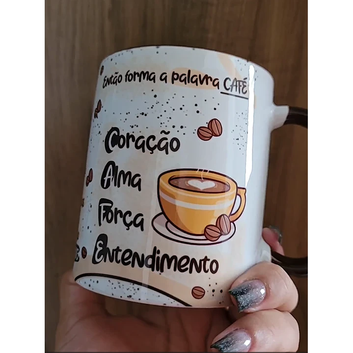 Artes para Caneca Todos os dias quando você for tomar um café  Lucas 10:27 em Corel Draw  3