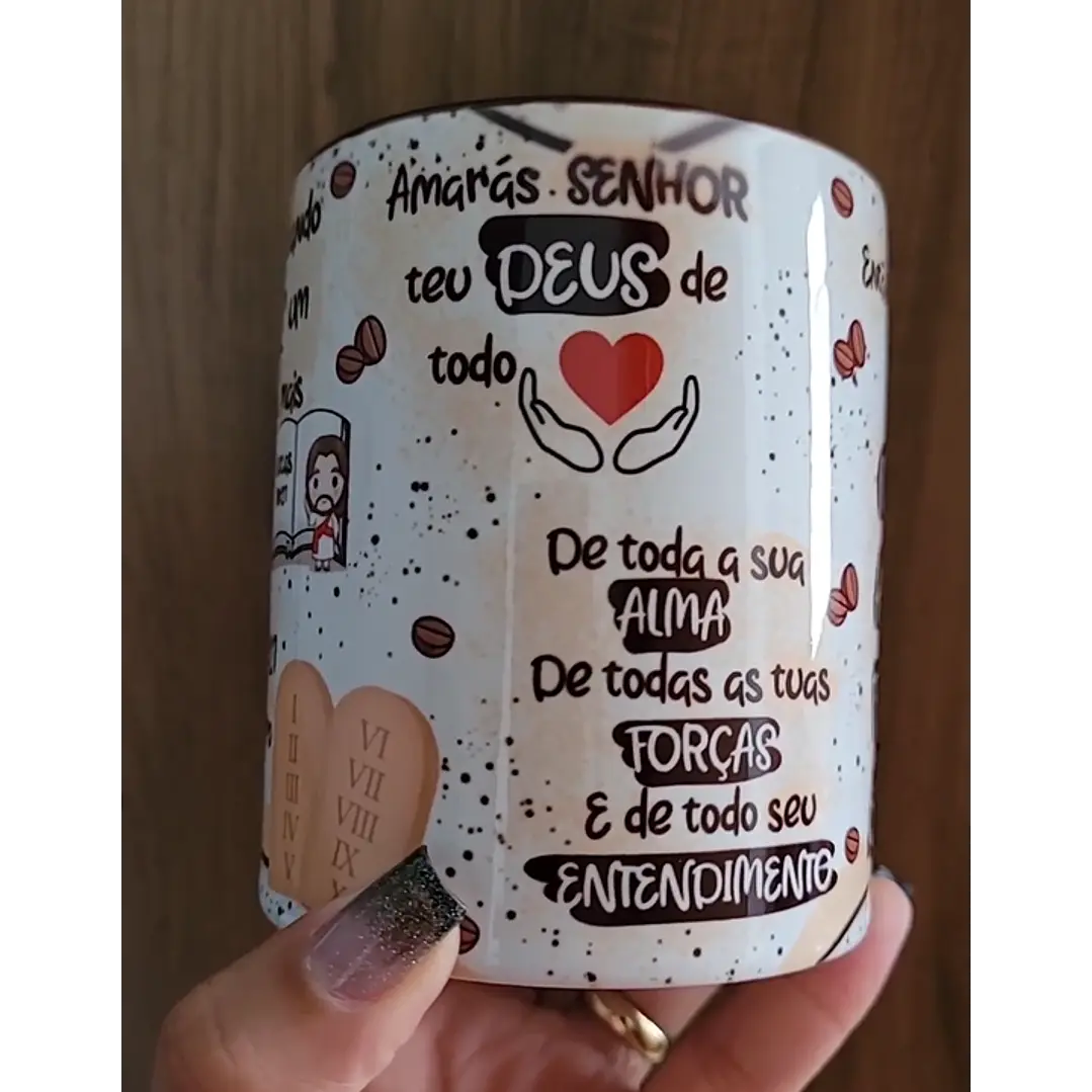 Artes para Caneca Todos os dias quando você for tomar um café  Lucas 10:27 em Corel Draw  2