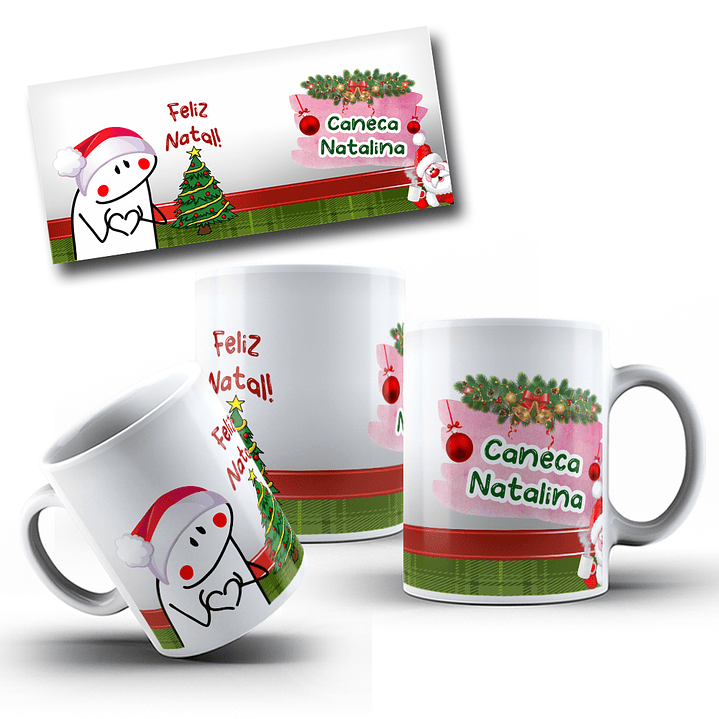 5 Arte para Caneca Flork Natal em Corel Draw 1