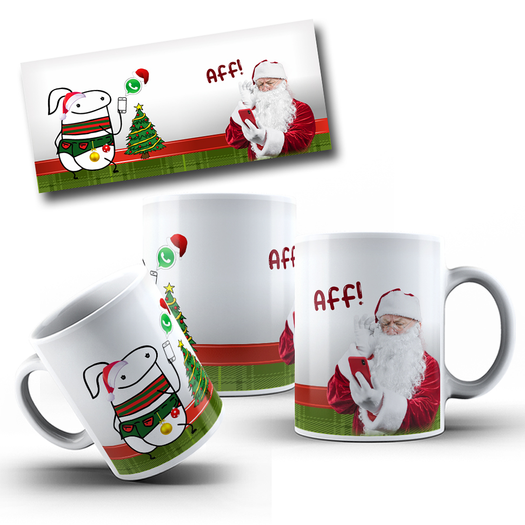 5 Arte para Caneca Flork Natal em Corel Draw 4