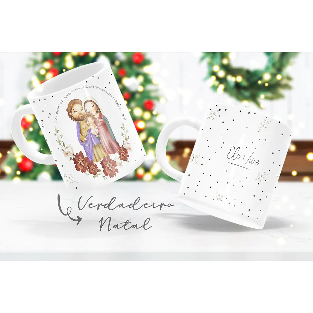 6 Arte para Caneca Natal Jesus em Corel Draw  4