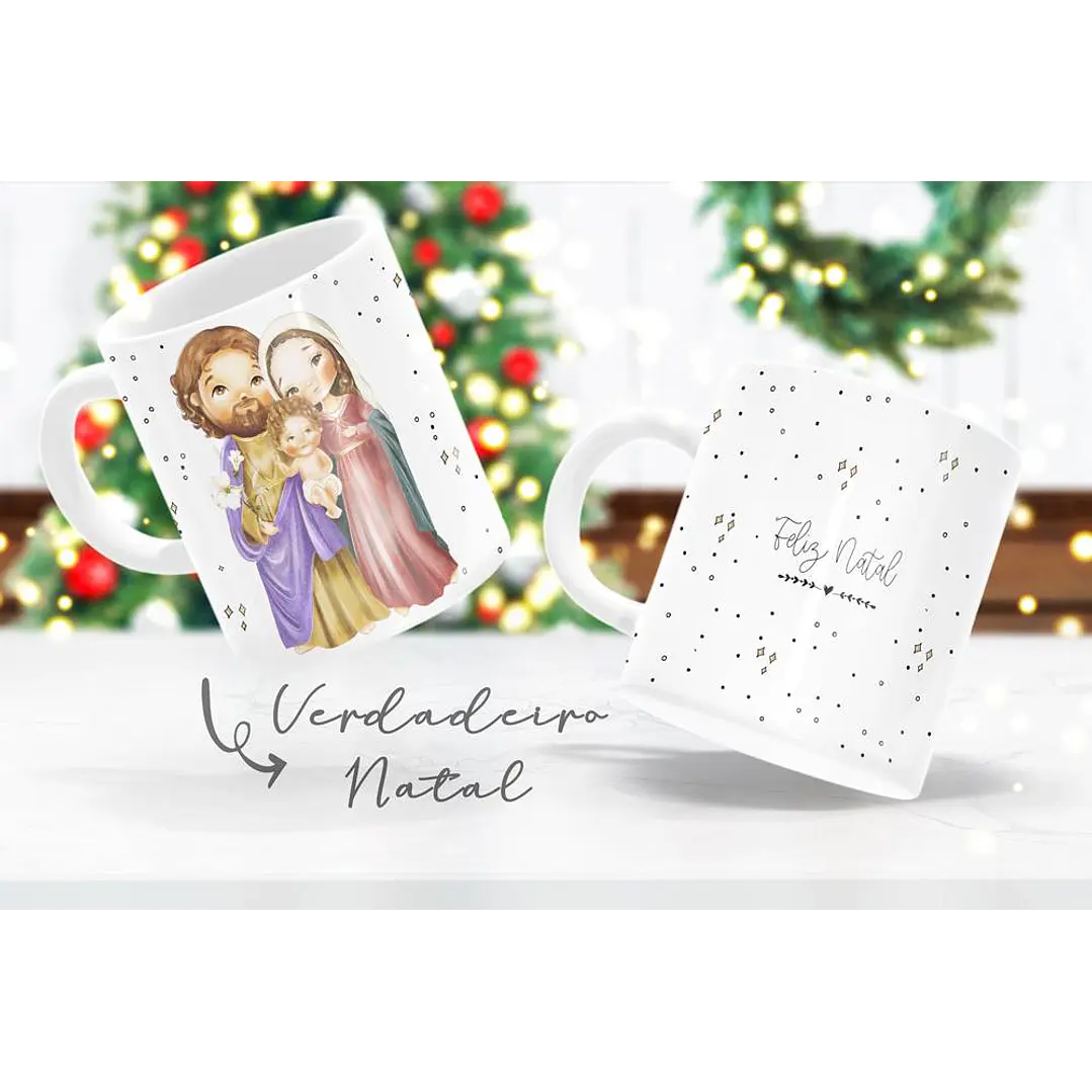 6 Arte para Caneca Natal Jesus em Corel Draw  5
