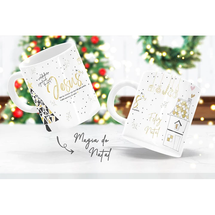 8 Arte para Caneca e Camisa Natal Minimalista em Corel Draw 1