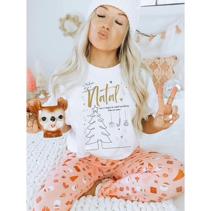 8 Arte para Caneca e Camisa Natal Minimalista em Corel Draw 6