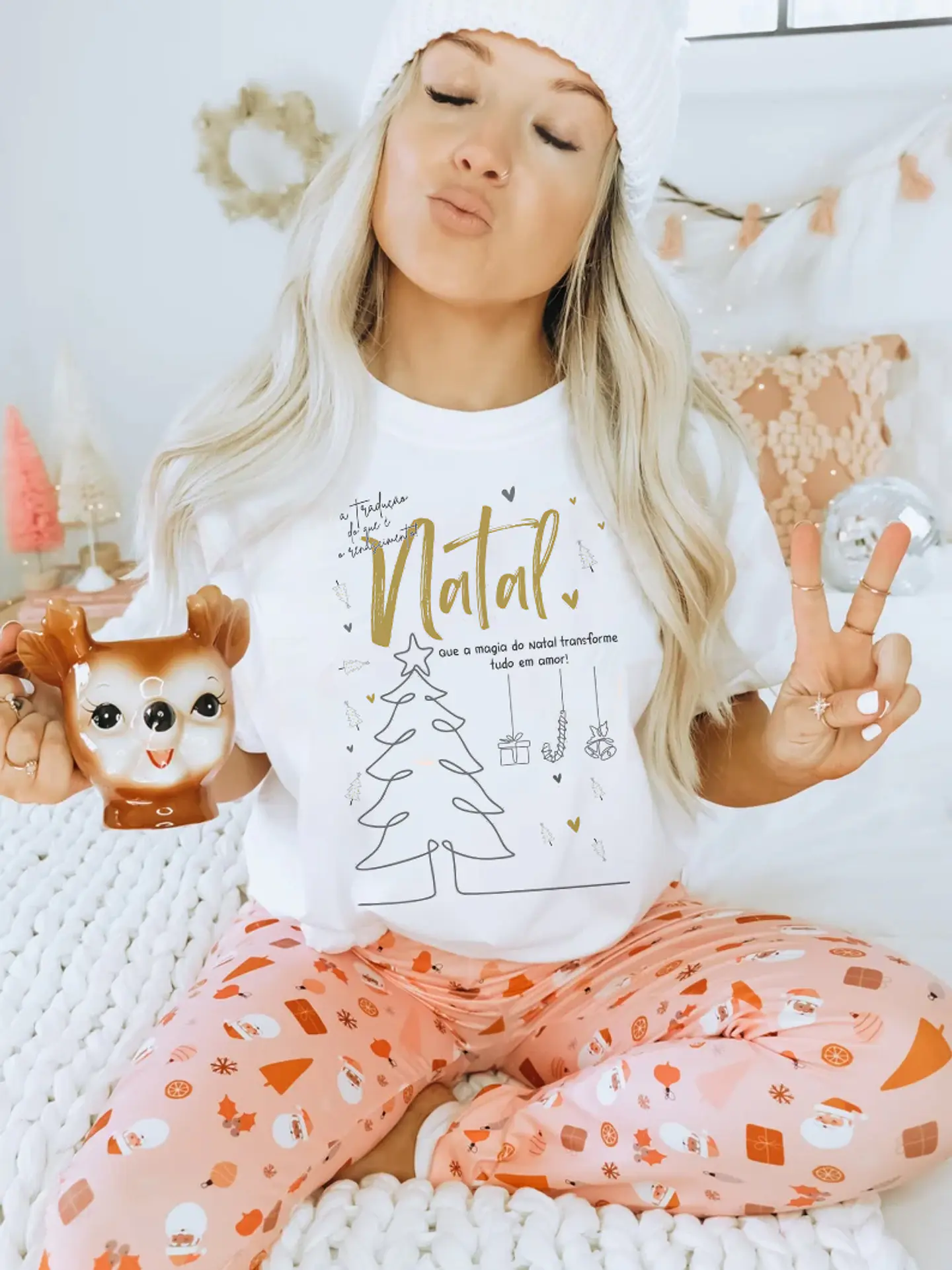 8 Arte para Caneca e Camisa Natal Minimalista em Corel Draw 6