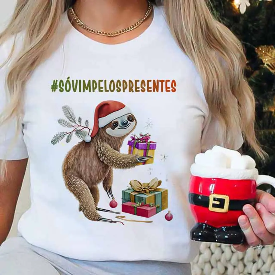 10 Arte para Camisa Natal das Preguiças em Corel Draw 1