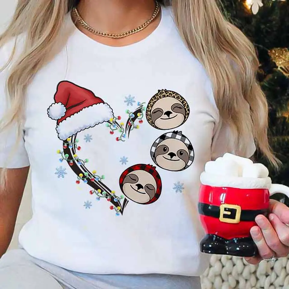 10 Arte para Camisa Natal das Preguiças em Corel Draw 2