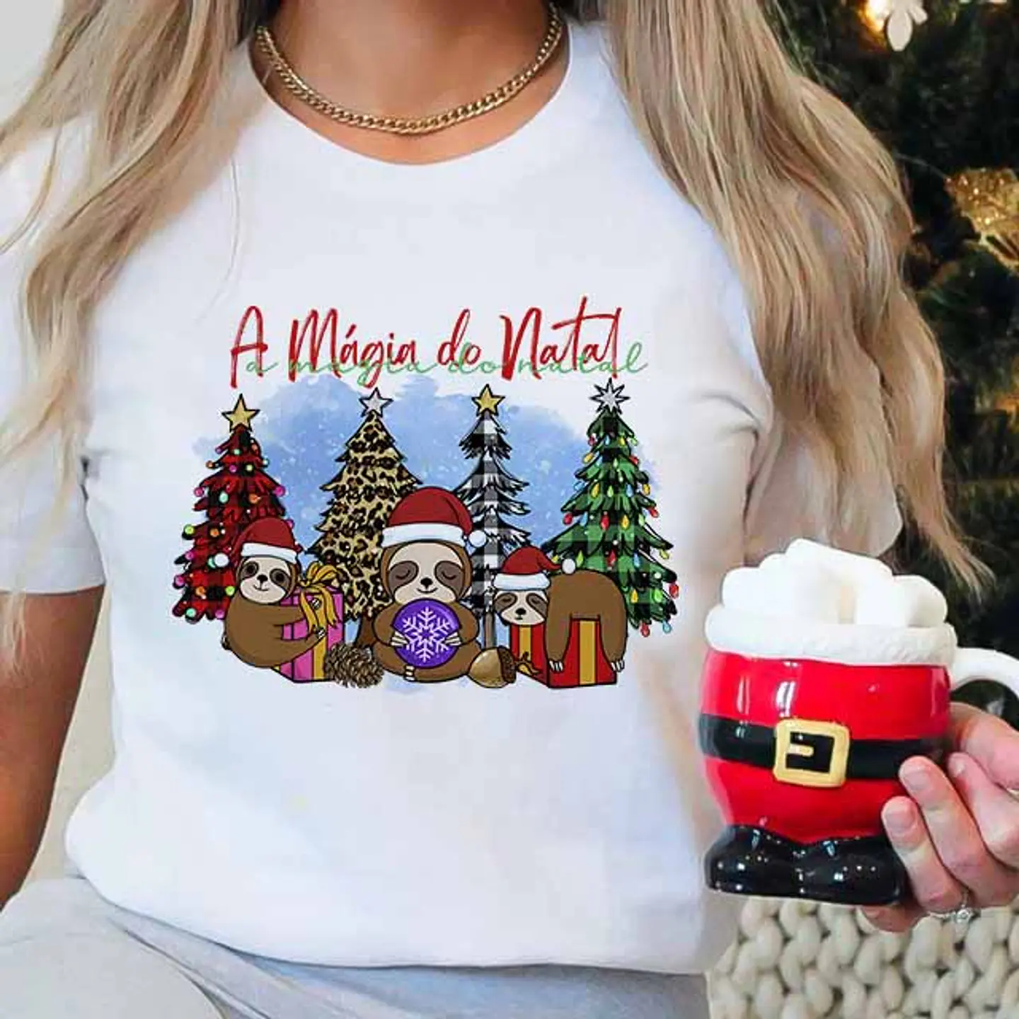 10 Arte para Camisa Natal das Preguiças em Corel Draw 4