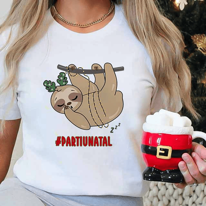 10 Arte para Camisa Natal das Preguiças em Corel Draw 5