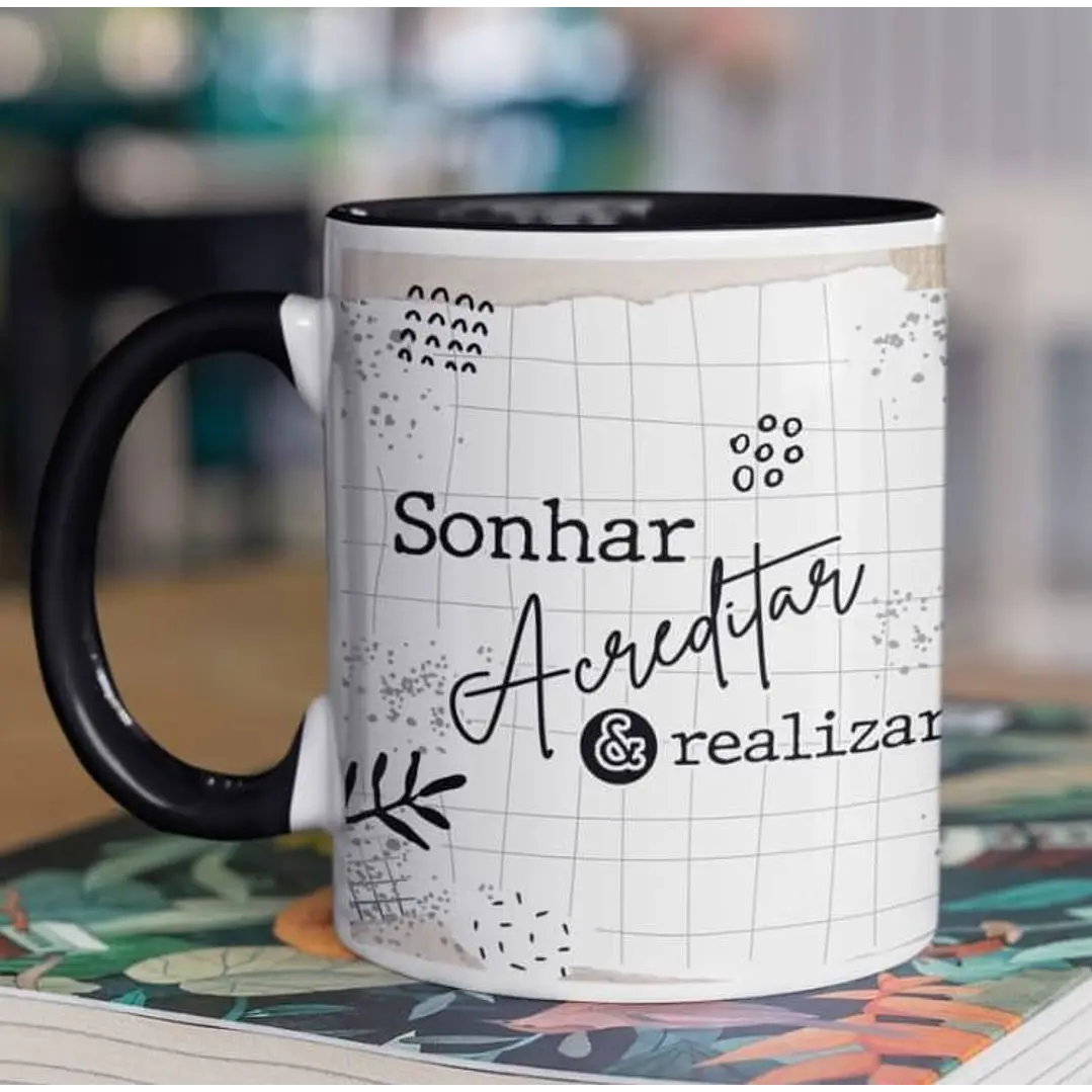 10 Arte para Caneca Frase Motivacional Seja Forte em Corel Draw 1