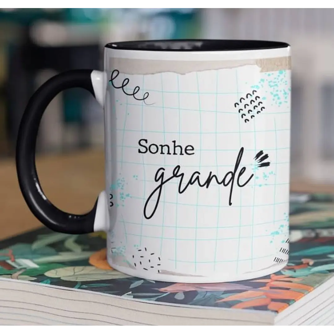 10 Arte para Caneca Frase Motivacional Seja Forte em Corel Draw 5