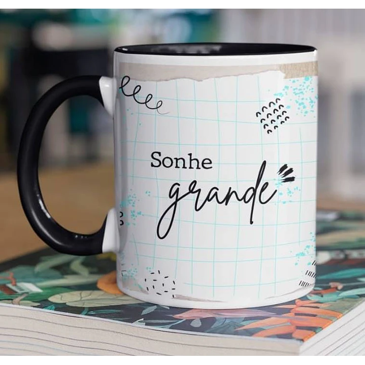 10 Arte para Caneca Frase Motivacional Seja Forte em Corel Draw 5