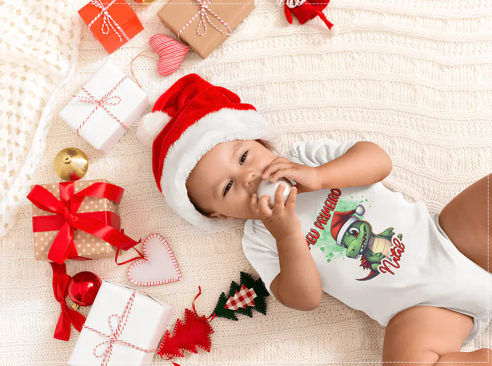 15 Artes para Body Meu primeiro Natal em Corel Draw  6