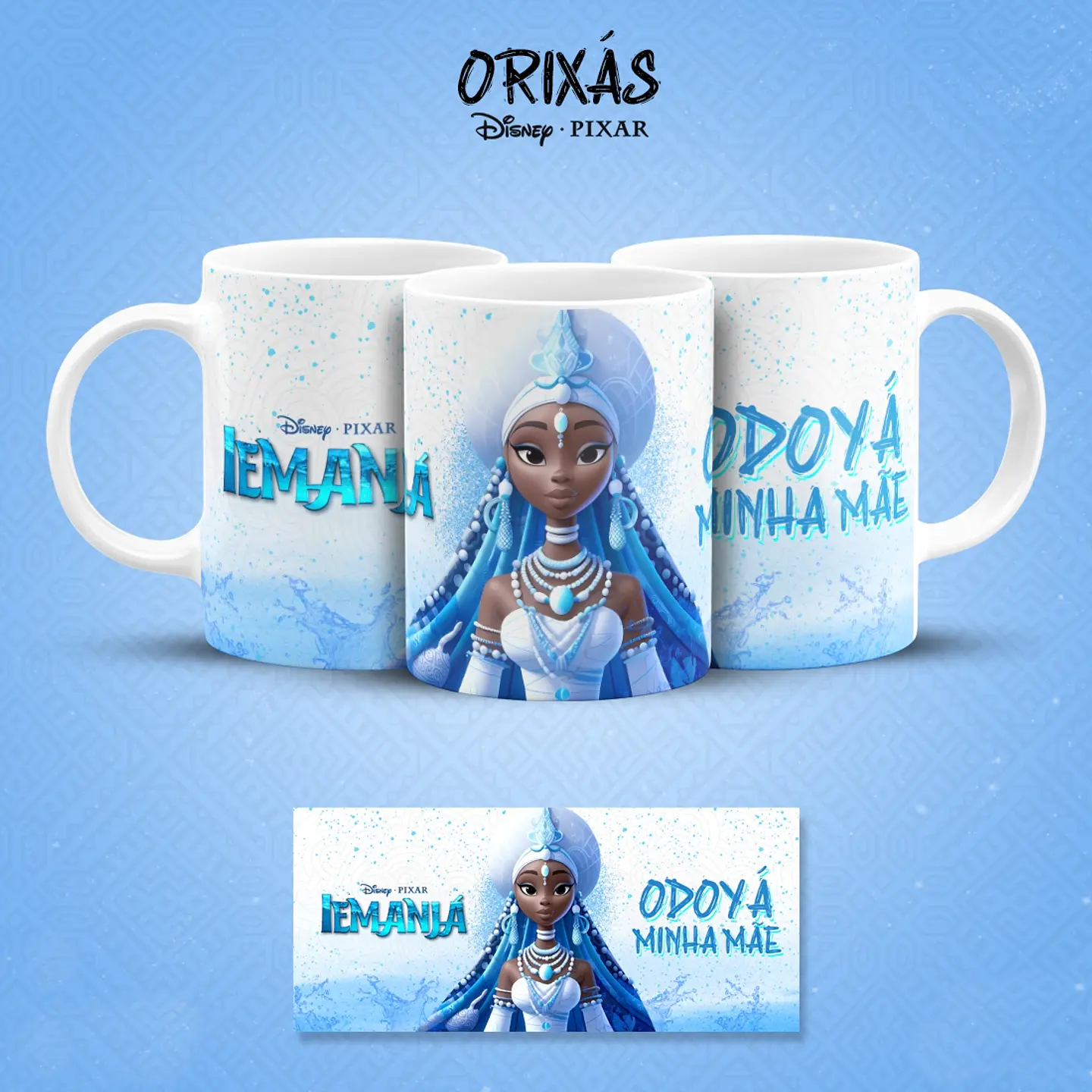 19 Artes para Caneca Orixás Pixar em Jpg 2