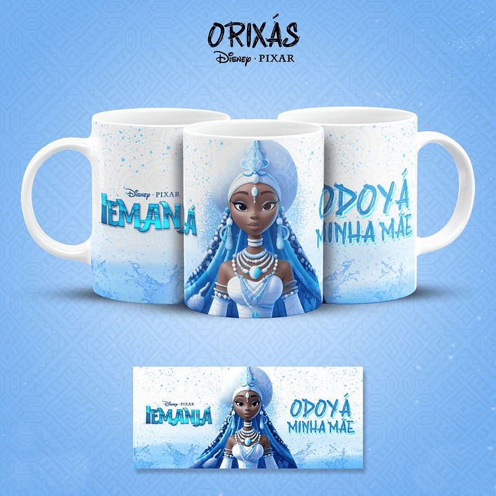 19 Artes para Caneca Orixás Pixar em Jpg 2