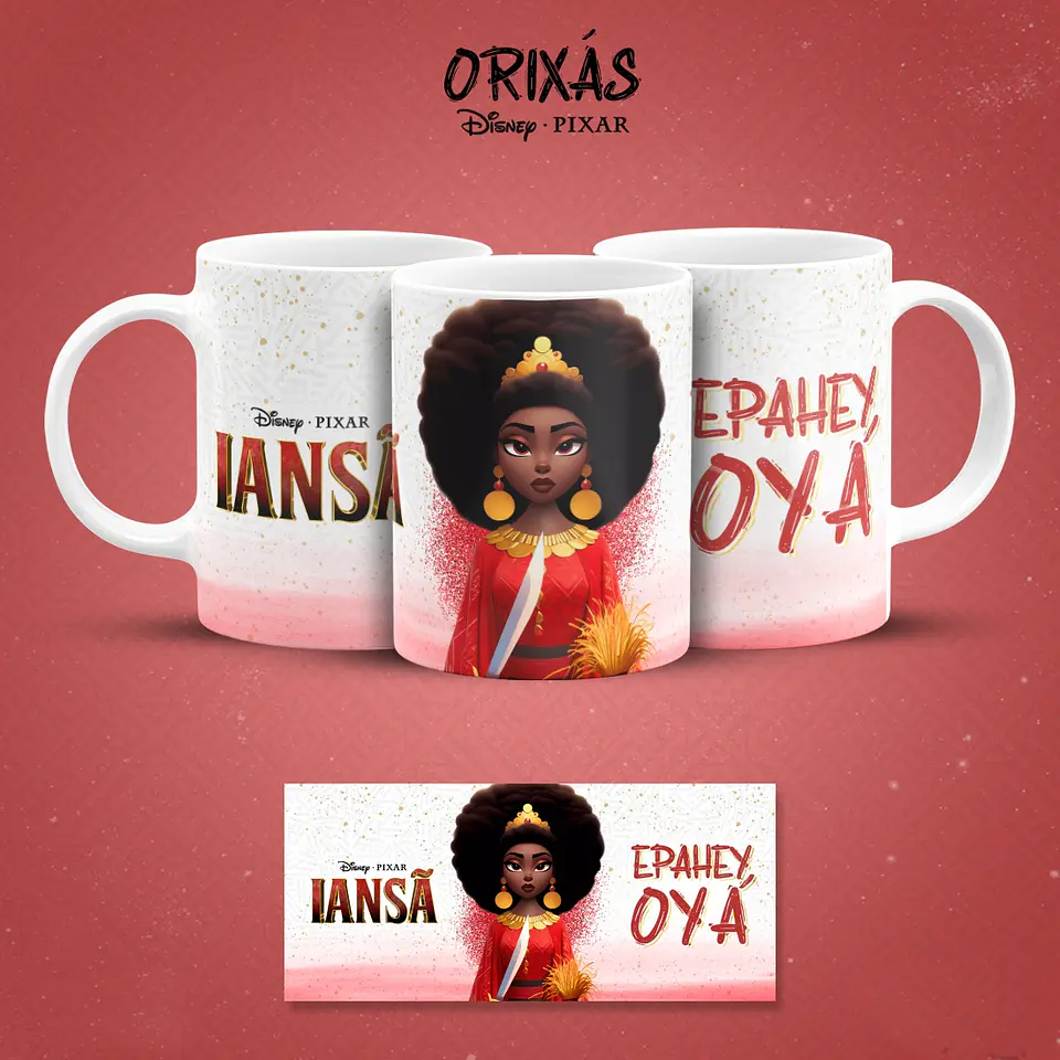 19 Artes para Caneca Orixás Pixar em Jpg 4