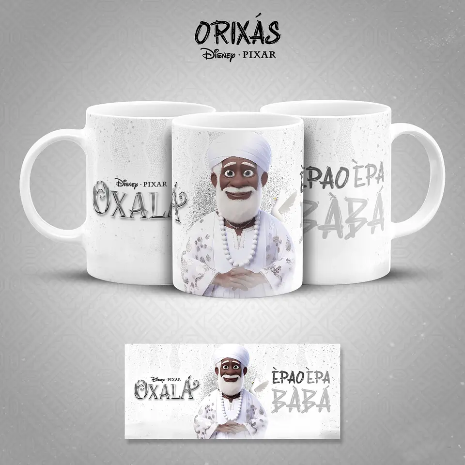 19 Artes para Caneca Orixás Pixar em Jpg 5