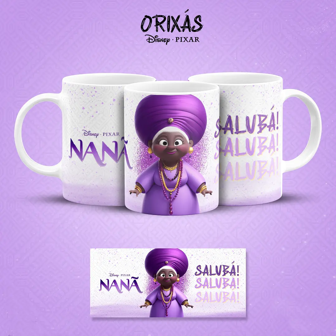 19 Artes para Caneca Orixás Pixar em Jpg 10