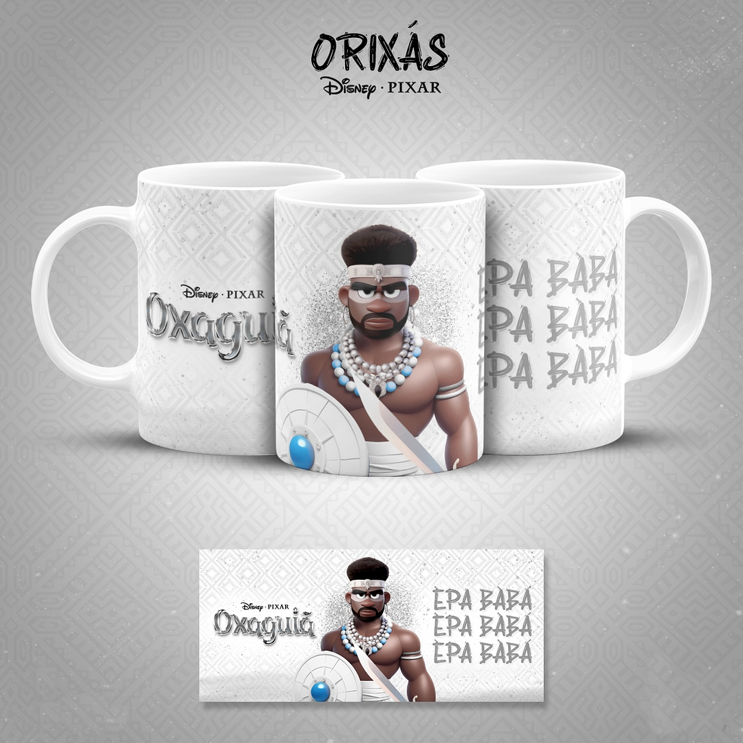 19 Artes para Caneca Orixás Pixar em Jpg 15