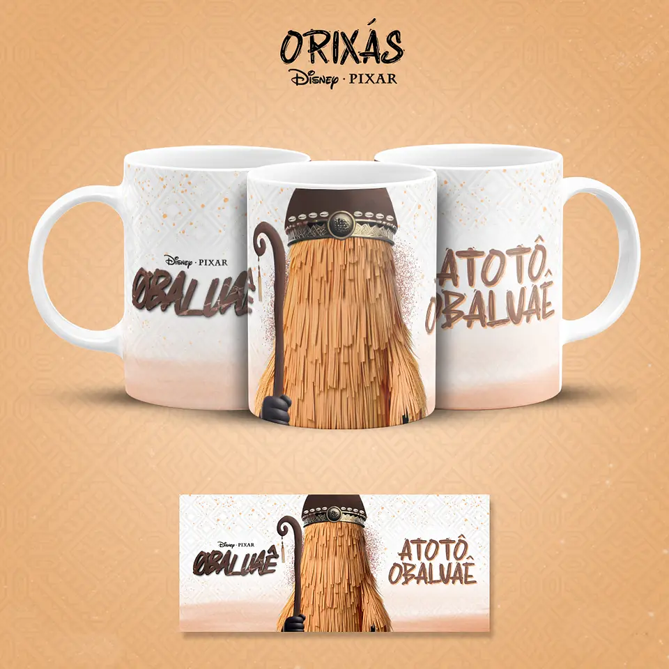 19 Artes para Caneca Orixás Pixar em Jpg 19