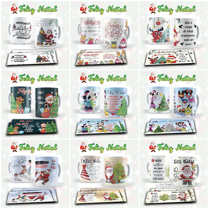 22 Artes para Caneca Natal em Corel Draw 1