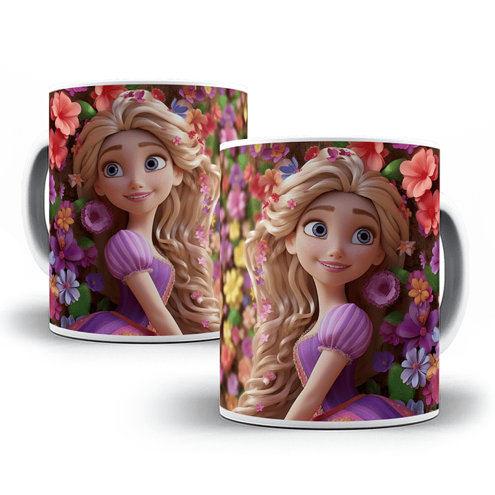 30 Artes para Caneca Princesas da Disney 3d em Jpg 12