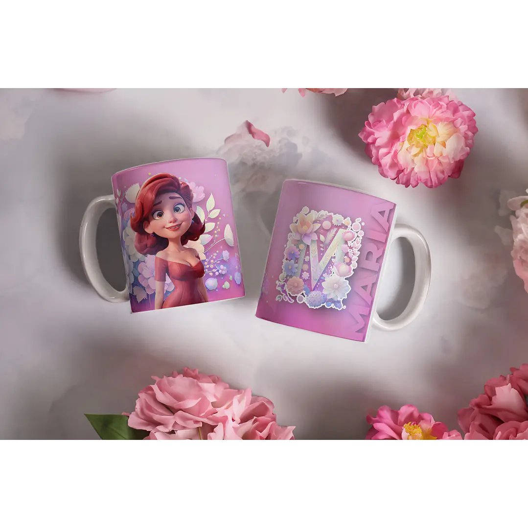 Artes para Caneca Alfabeto com Avatares em CorelDraw 8