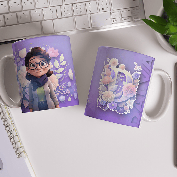 Artes para Caneca Alfabeto com Avatares em CorelDraw 7