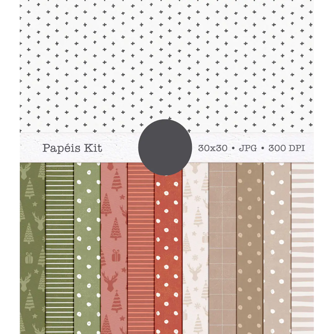 Kit Digital Então é Natal Aquarelados Arquivos em Png   6