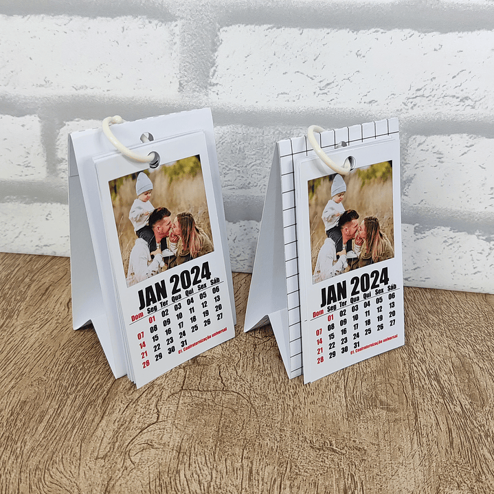 Arquivo Mini Calendário Polaroid 2024 em Pdf 1
