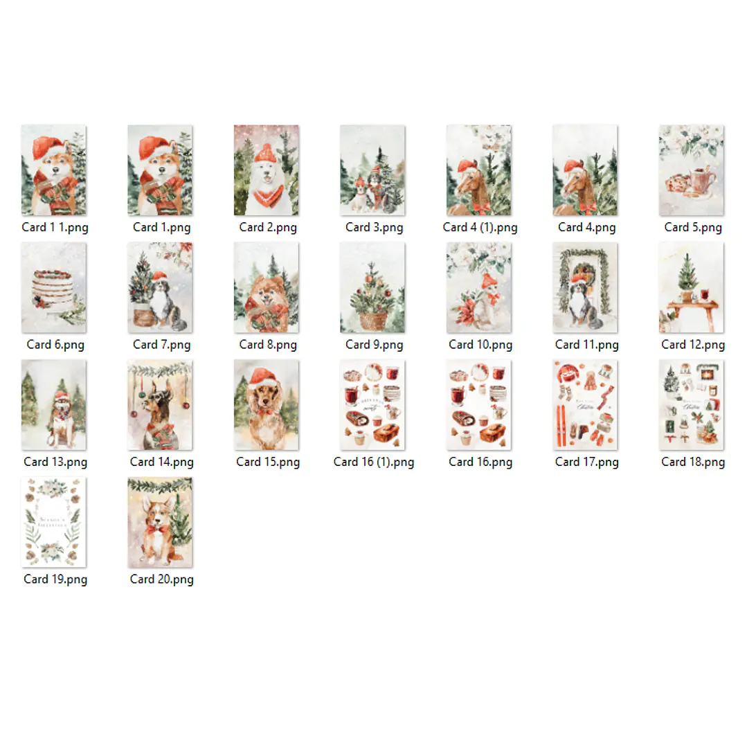 Kit Digital Natal Animais e Outros Arquivos em Png 10
