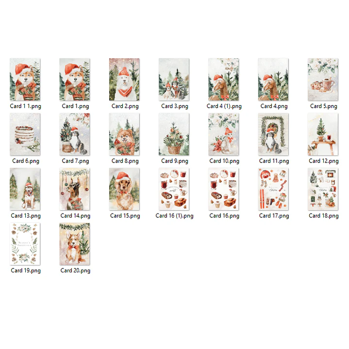 Kit Digital Natal Animais e Outros Arquivos em Png 10