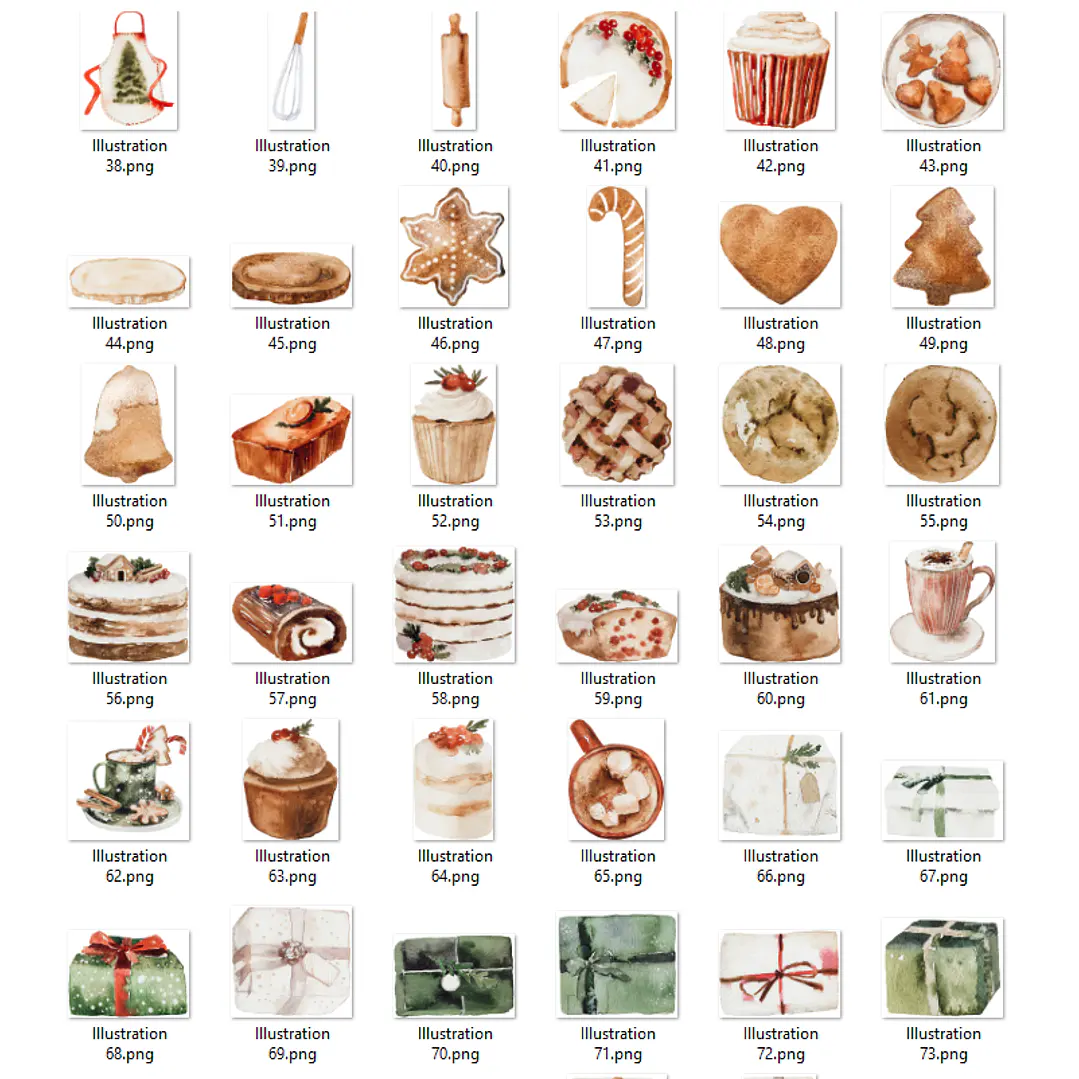 Kit Digital Natal Animais e Outros Arquivos em Png 7