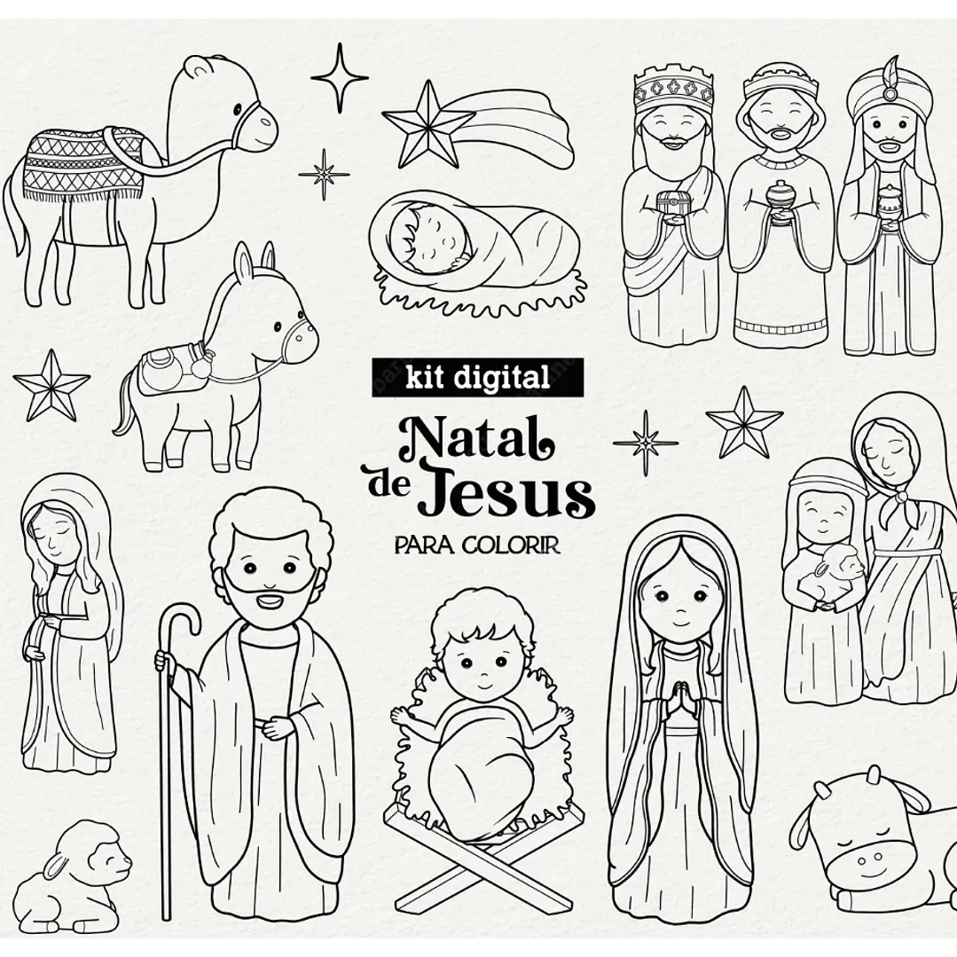 Kit Digital Natal de Jesus Arquivos em Png  2