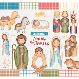 Kit Digital Natal de Jesus Arquivos em Png 
