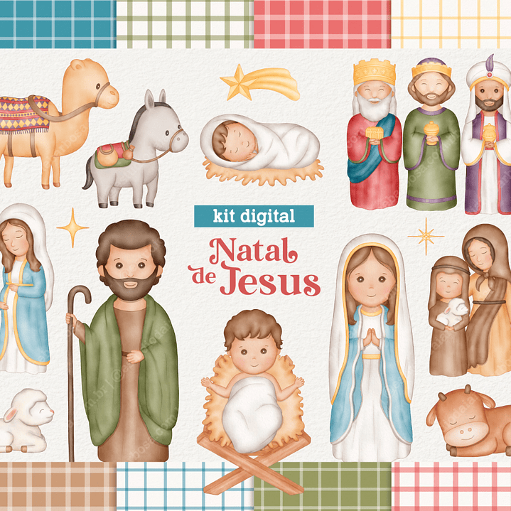 Kit Digital Natal de Jesus Arquivos em Png  1