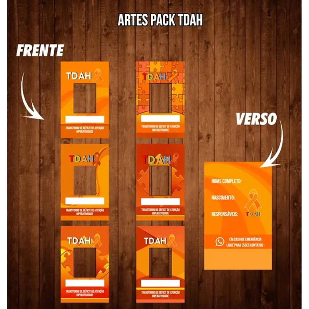 Arquivo Crachás prontos para Impressão em Png  4