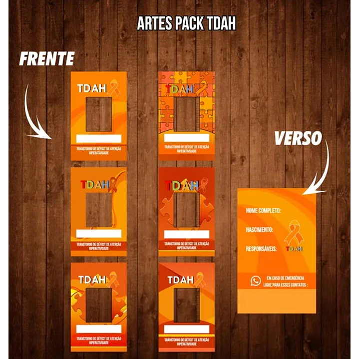 Arquivo Crachás prontos para Impressão em Png  4
