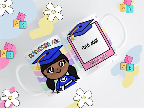 11 Artes para Caneca ABC Formatura Infantil Arquivos em Png