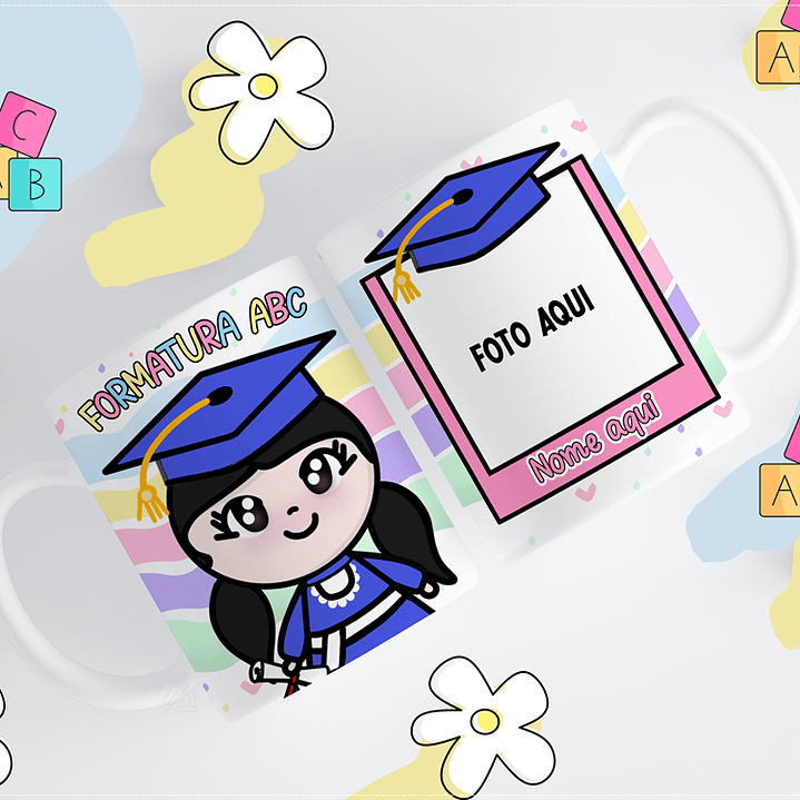 11 Artes para Caneca ABC Formatura Infantil Arquivos em Png 2