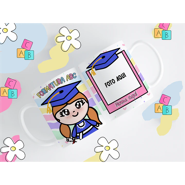 11 Artes para Caneca ABC Formatura Infantil Arquivos em Png 3