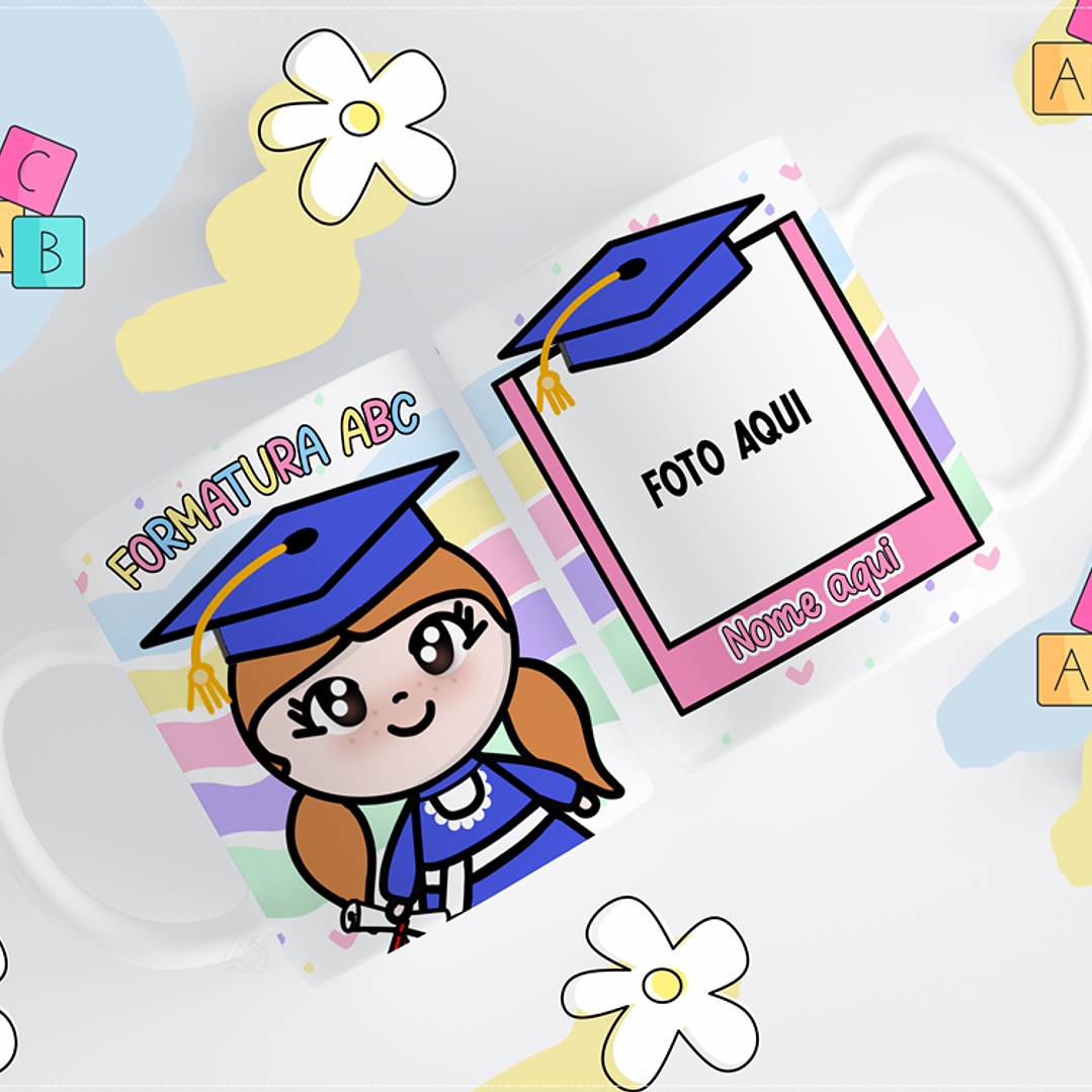 11 Artes para Caneca ABC Formatura Infantil Arquivos em Png 3